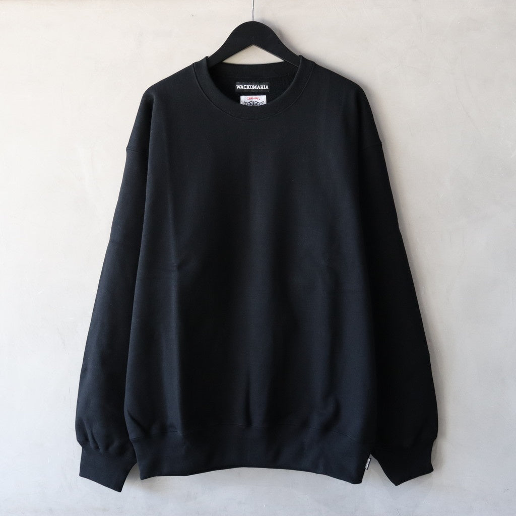 WOLF'S HEAD | HEAVY WEIGHT CREW NECK SWEAT SHIRT #BLACK [WOLFSHEAD-WM-SS01]