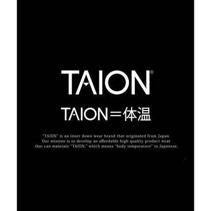 圆领 W 拉链羽绒 JKT #黑色 [TAION-104WZ (TAION-105)]