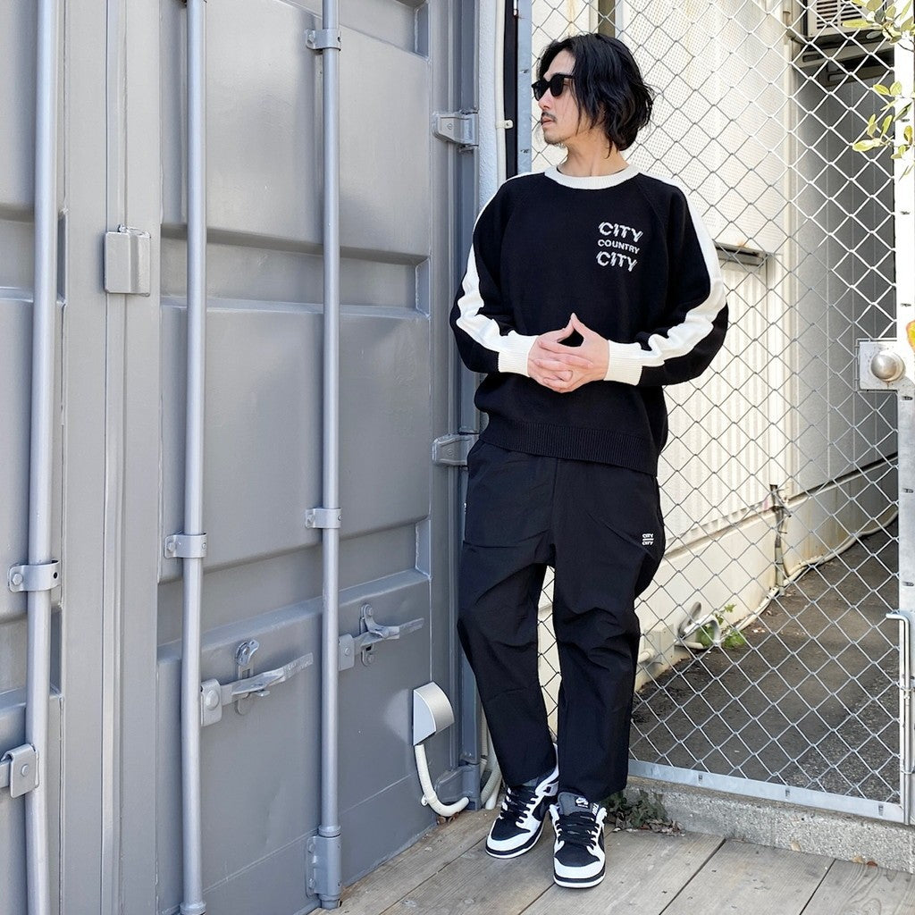 Embroiderd Logo Strech Easy Pants #BLACK [CCC-241P004]