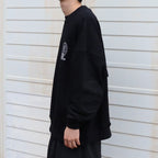 TIGER MATCH EMBLEM CREW SWEAT #Black [25FW_SW04]