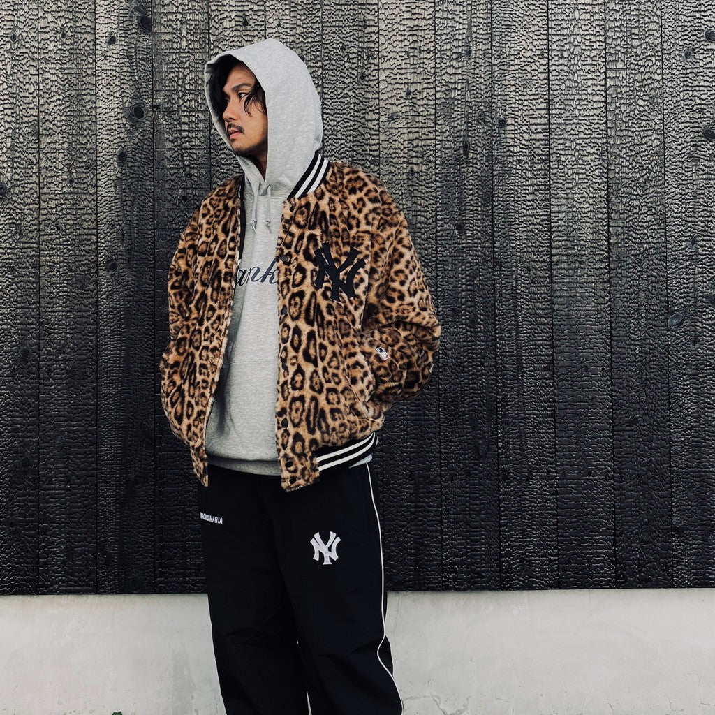 MLB | NY | REVERSIBLE VARSITY JACKET ( TYPE-1 ) #BLACK-BEIGE [MLB-WM-BL01]