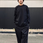 TECH DRAWSTRING L/S TEE #BLACK [BE-34026]