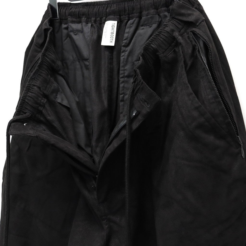 SUEDE BAGGY PANTS #Black [FW25-B12] - cocorozashi 三重県四日市市の