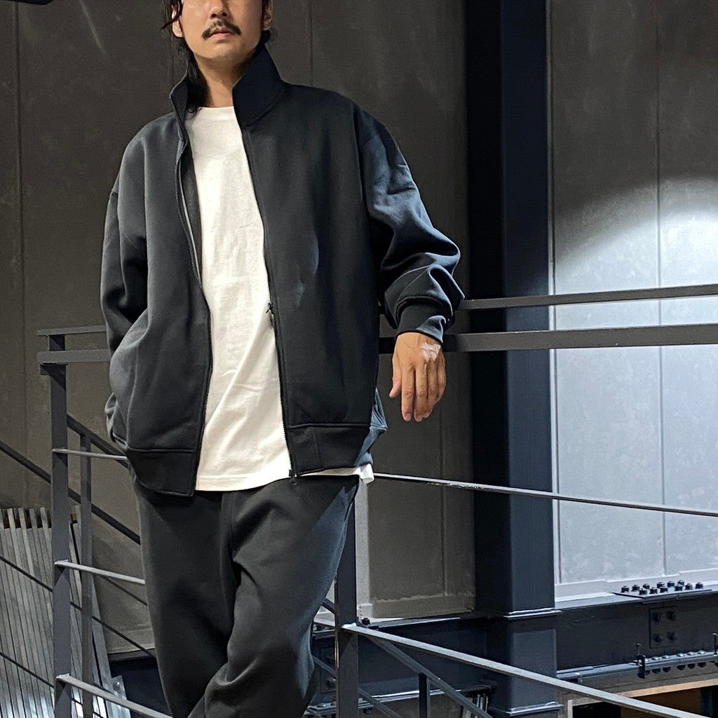 TECH SWEAT STAND ZIP-CARDIGAN #CHARCOAL [BE-54024W]