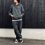 WASHED MIDDLE WEIGHT SWEAT PANTS #GRAY [26FWE-WMC-SP01]