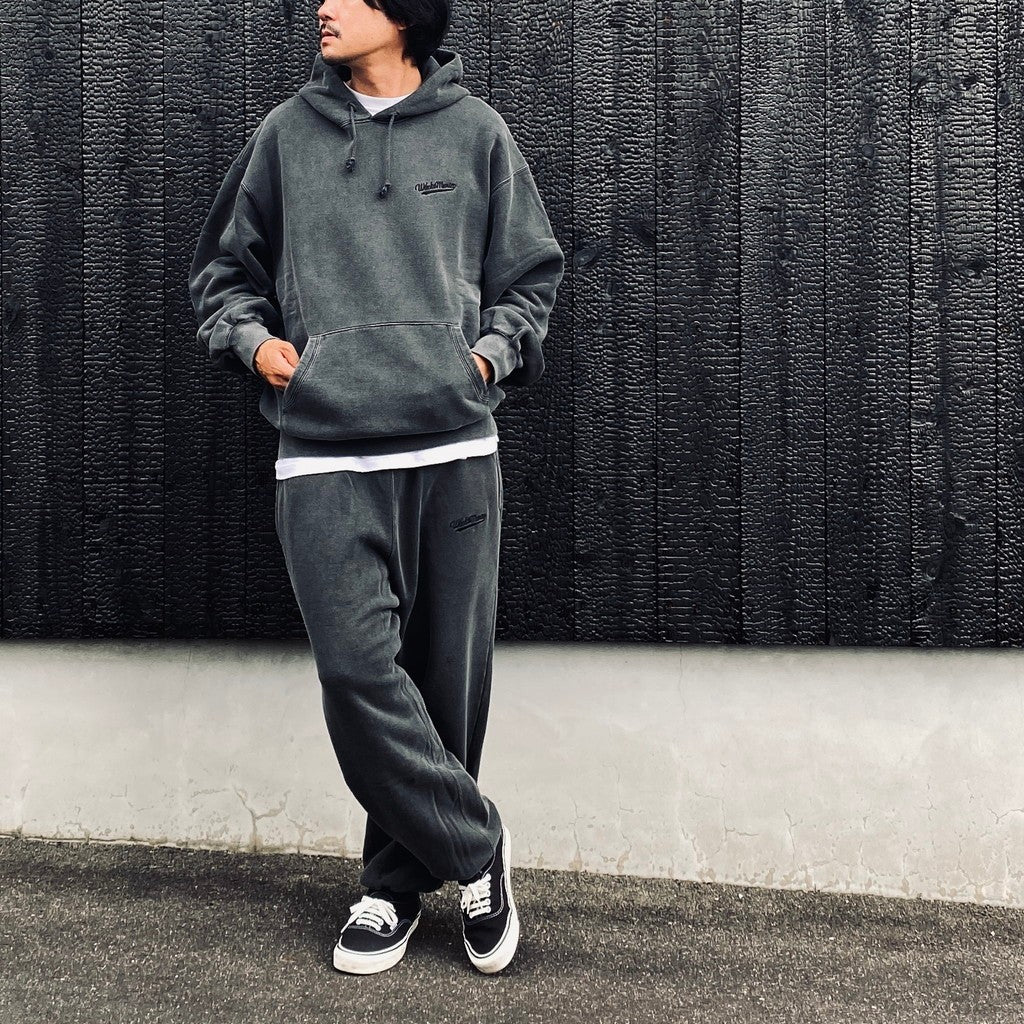 WASHED MIDDLE WEIGHT SWEAT PANTS #GRAY [26FWE-WMC-SP01]