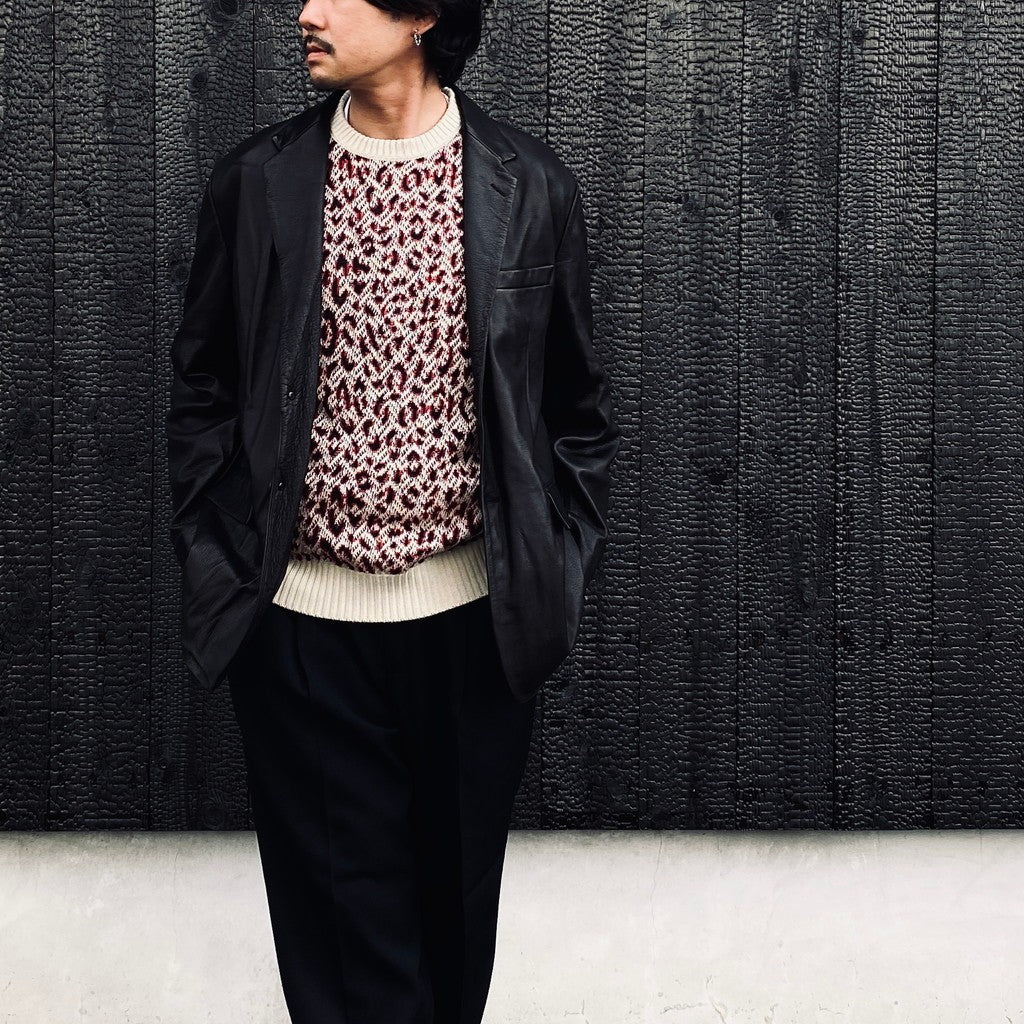 LEATHER JACKET ( TYPE-2 ) #BLACK [26FW-WMO-JK02]