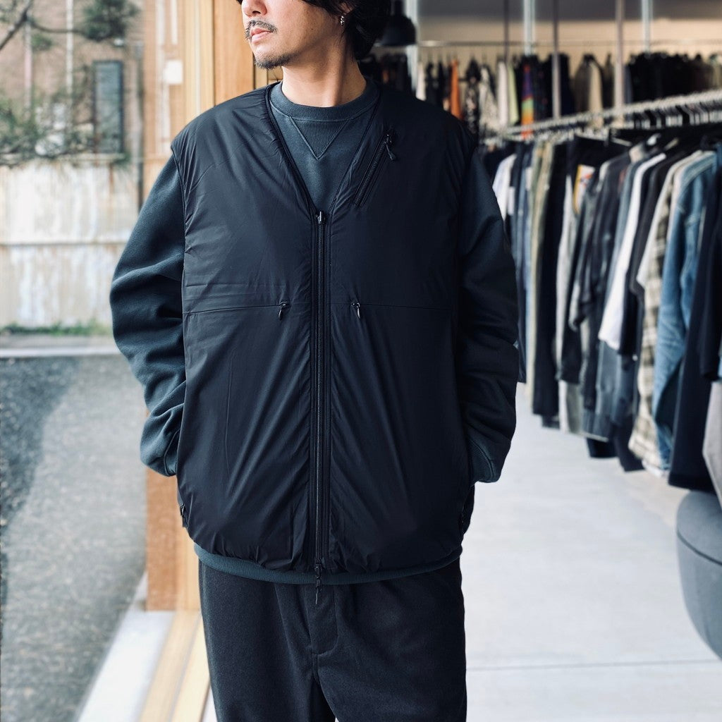 TECH PERTEX REVERSIBLE HIKER VEST (3M撥水中綿) #BLACK [BW-22026W]