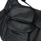 MULTI POCKETS SHOUDER BAG SMALL #BLACK 2 [BCL-85]