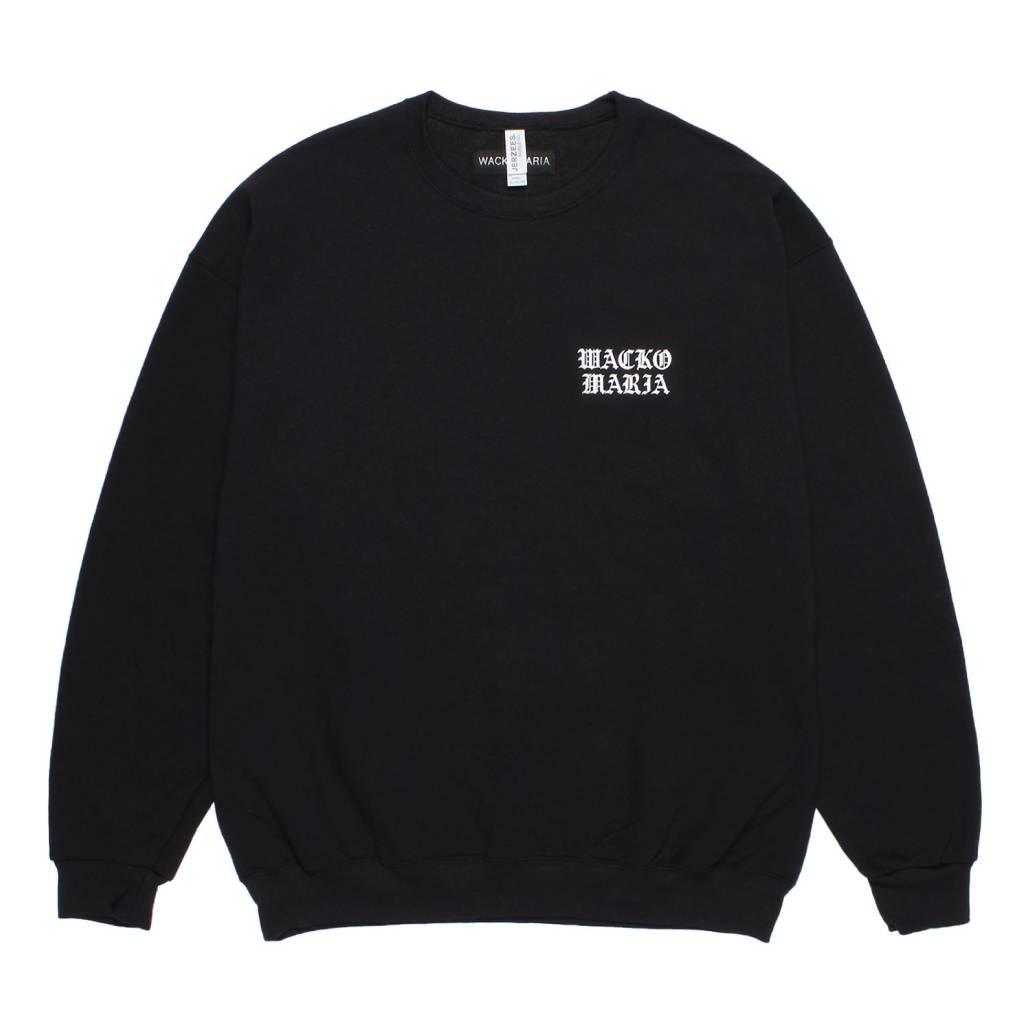 CREW NECK SWEAT SHIRT ( TYPE-1 ) #BLACK/WHITE [26SSE-WMC-SS06]