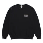 CREW NECK SWEAT SHIRT ( TYPE-1 ) #BLACK/WHITE [26SSE-WMC-SS06]