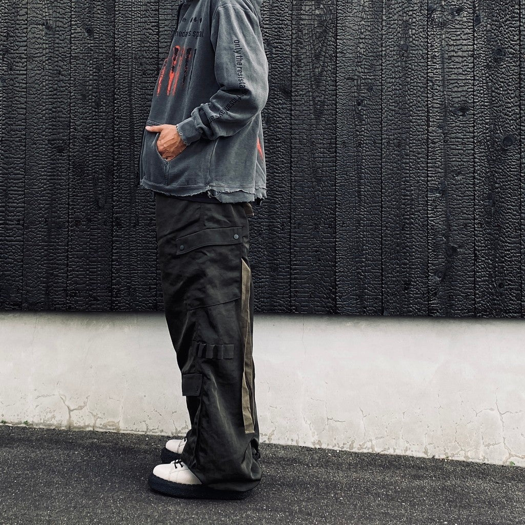 Twist Nylon Cargo Pants (HEAVY NYLON TWILL) #OLIVE [M-P4-PT10]