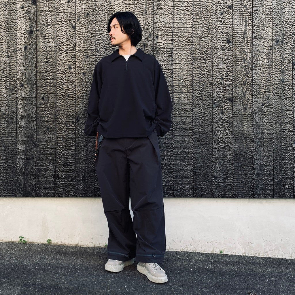 WX-P1 Zip-Extentsion Wide Trousers #D-Gray [GOOPI-26SS-MAY-01]