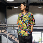 HAWAIIAN SHIRT S/S -TYPE 5- #BLACK [24SS-WMS-HI05]