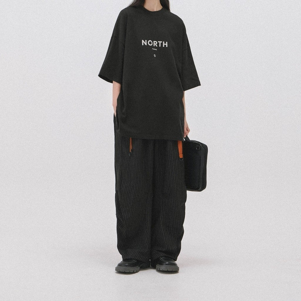 TR-P01」 SOFTBOX Striped Trousers #SHADOW [GOOPI-24SS-AUG-02