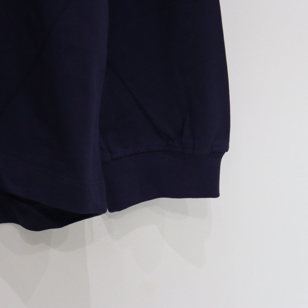 COLLEGE L/S T-SHIRT #Navy [SS25-T03]