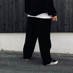 VELOUR BALLOON PANTS #Black [FW26-B01]