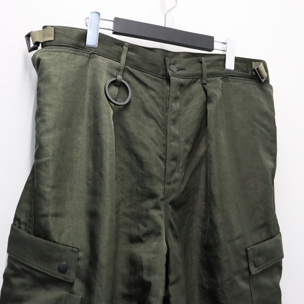 Twist Nylon Cargo Pants (HEAVY NYLON TWILL) #OLIVE [M-P4-PT10]