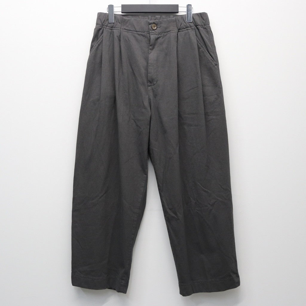 2TUCK WIDE CUT&SEW PANTS #GRAY [AY-1027]