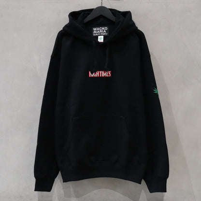 HIGHTIMES | HEAVY WEIGHT PULLOVER HOODED SWEAT SHIRT #BLACK [HIGHTIMES-WM-SS15]