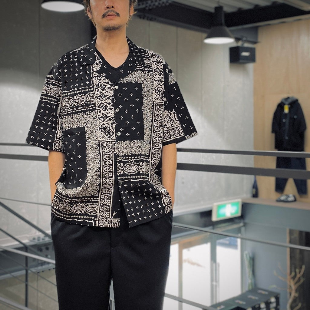横尾忠則 | 髑髏 BANDANA S/S SHIRTS #BLACK [BV-SH2540110]