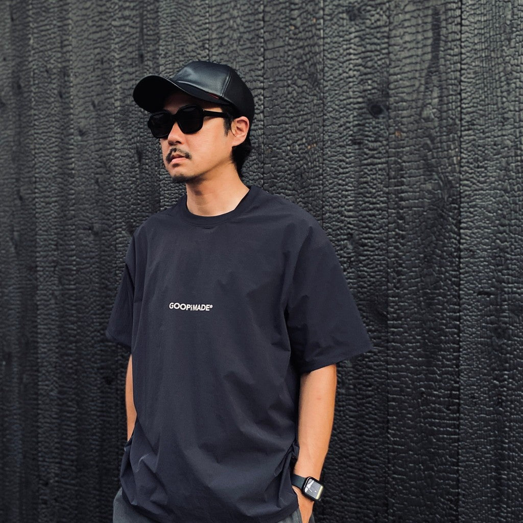 EX-9 GOOPiMADE Faux-Leather Cap #Black [GOOPI-26SS-JUL-04]