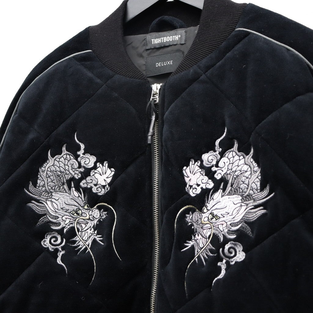 DELUXE | VELOUR SOUVENIR JKT #Black [20TH-JK03]