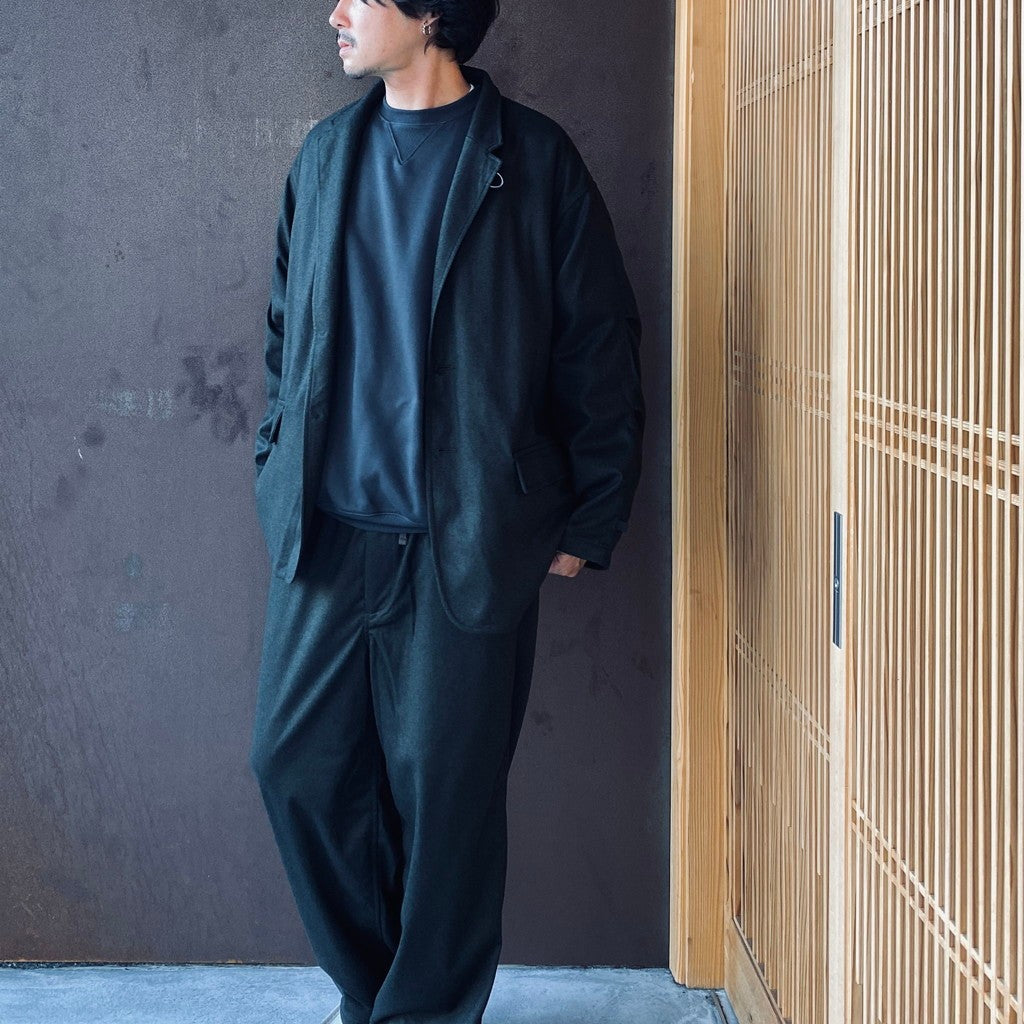 TECH LOOSE 2B JACKET FLANNEL #D.OLIVE [BJ-32026W]