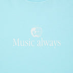COTTON L/S T-SHIRT_Music always #BLUE [CCC-251T002]