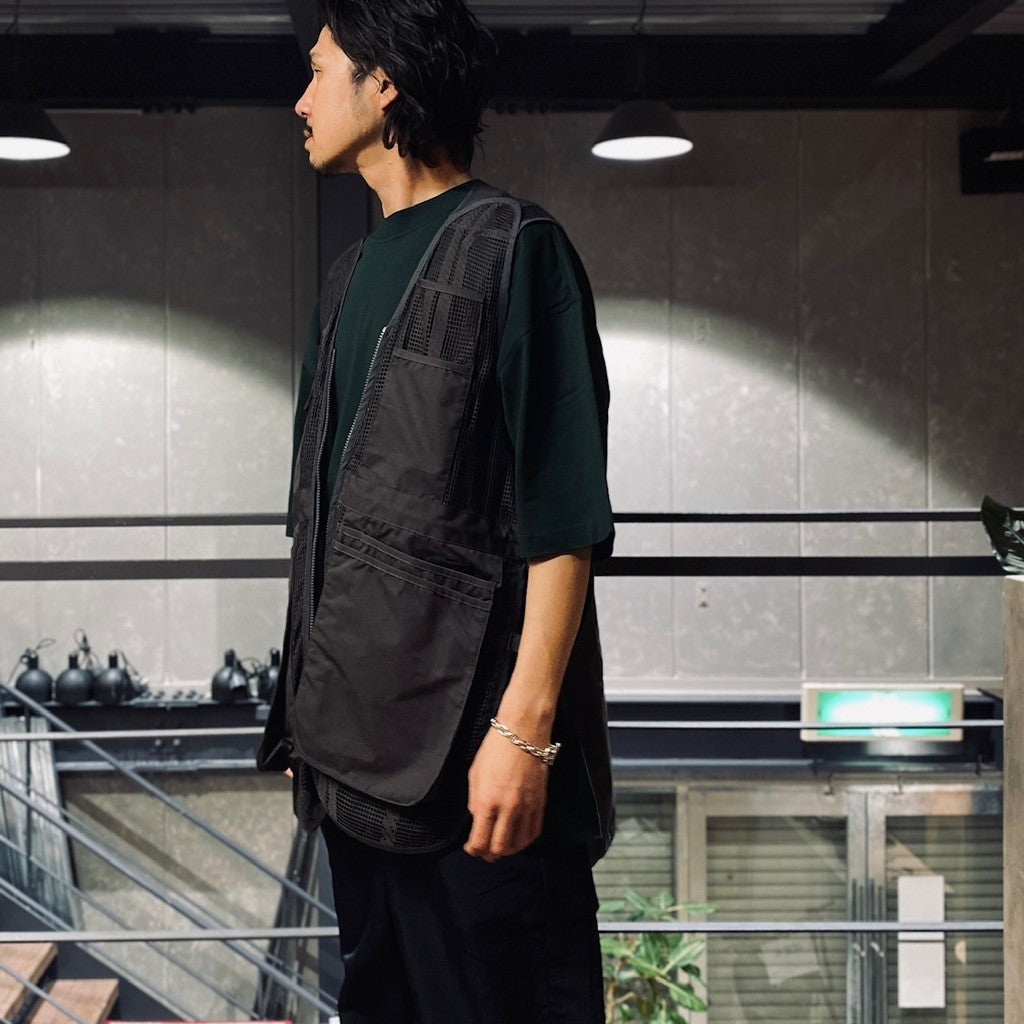 繩網長背心 #CHARCOAL [FSU10241U0001]