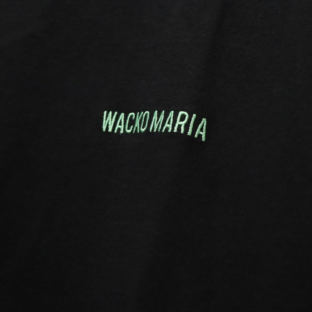WASHED HEAVY WEIGHT CREW NECK T-SHIRT ( TYPE-5 ) #BLACK/GREEN [26FWE-WMT-WT05]