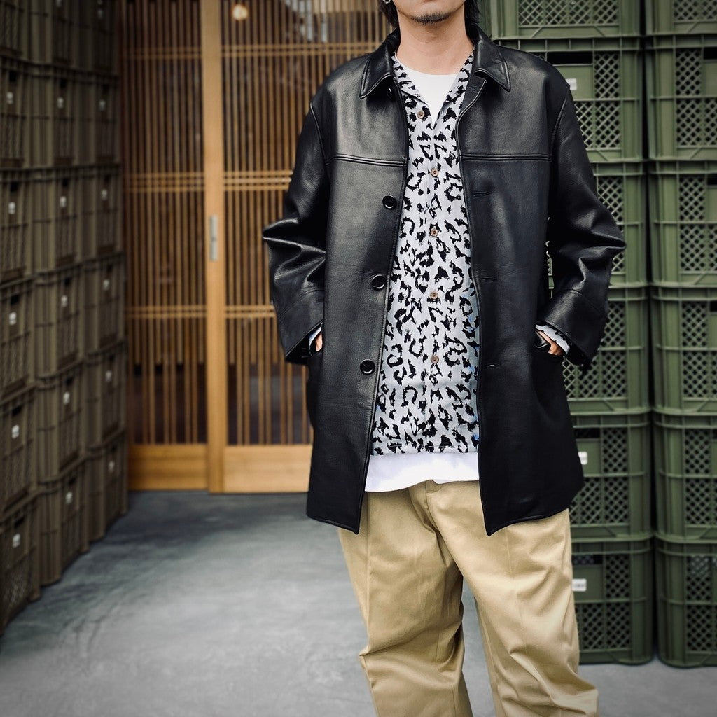 皮革外套（TYPE-2）#黑色 [25FW-WMO-CO04]