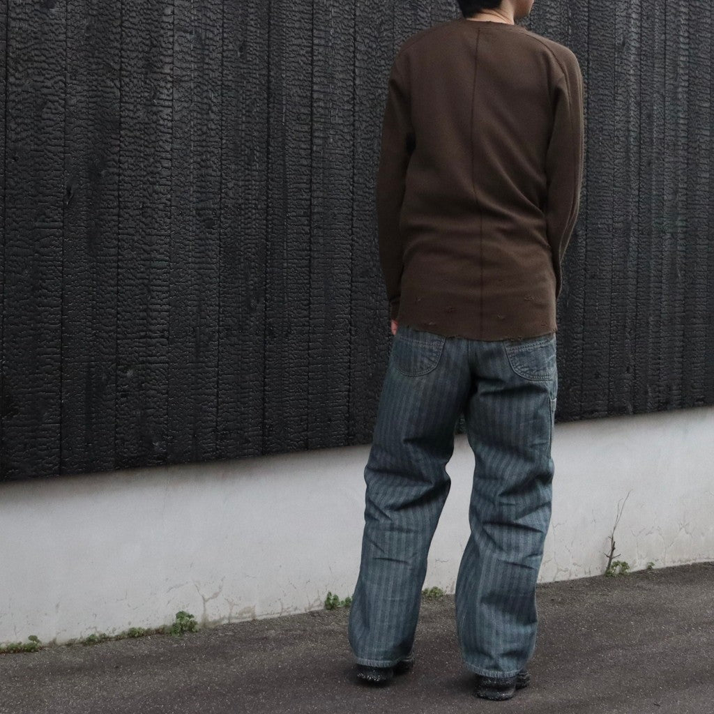 FER GRITGEAR PANTS AGED #INDIGO HERRINGBONE [BW261-FGGP]