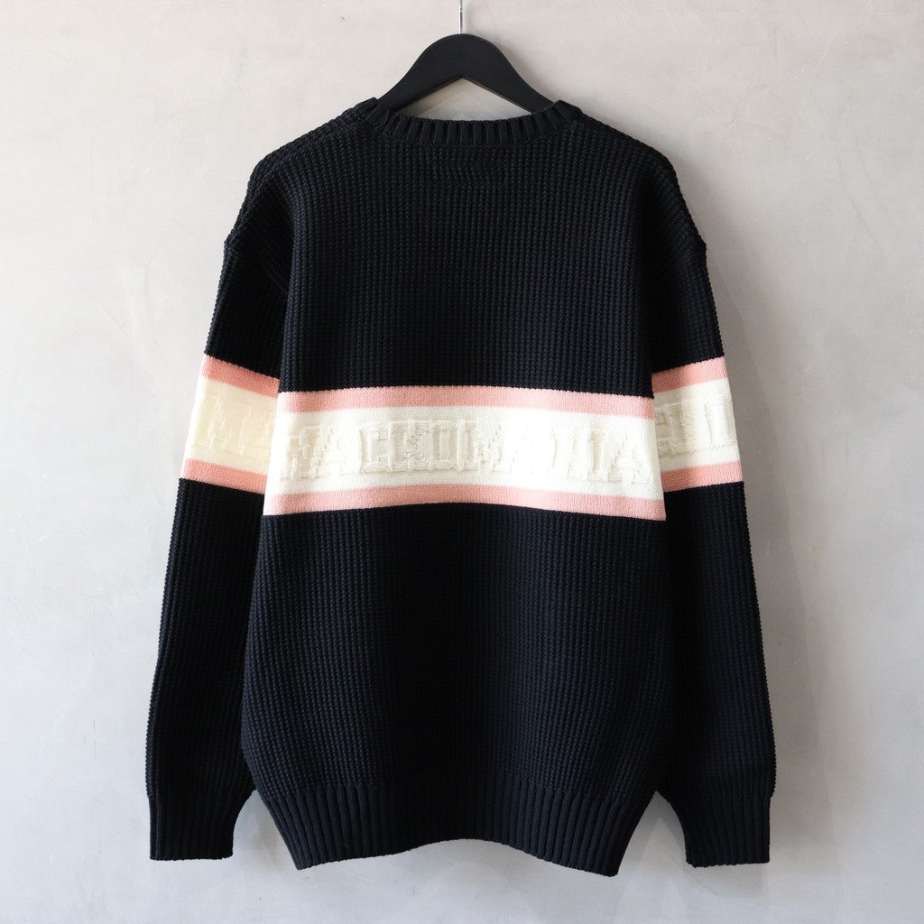 LOGO CREW NECK SWEATER #BLACK [24FW-WMK-KN05]