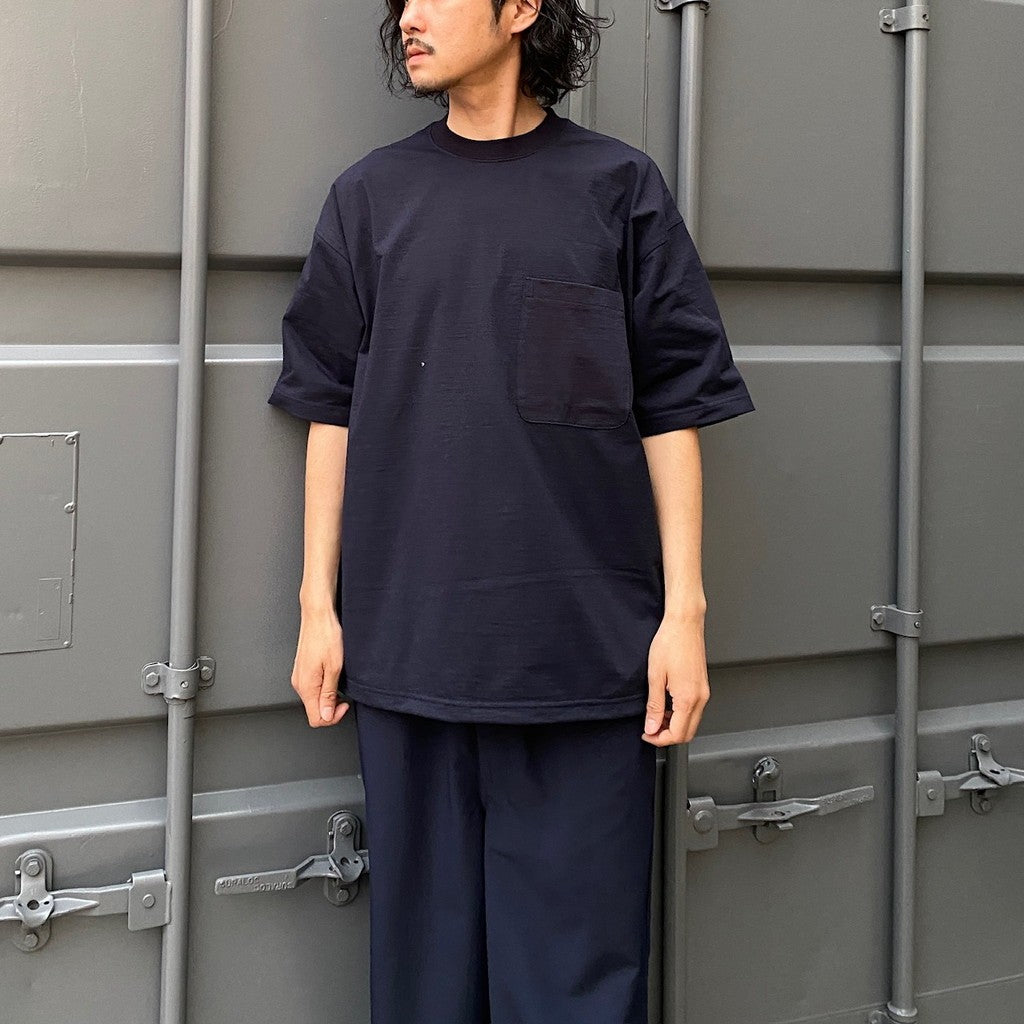 TECH TEE POCKET CREW #NAVY [BE-32024]