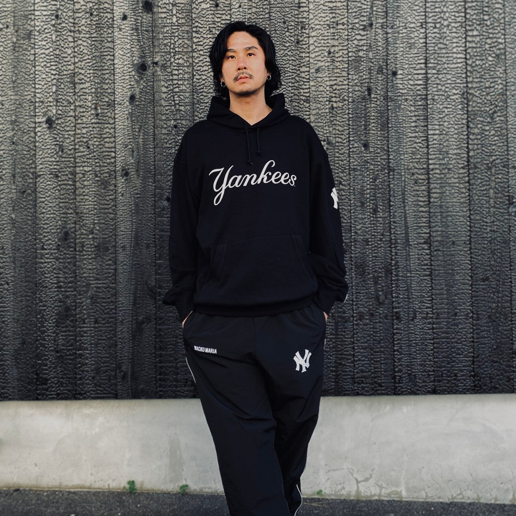 MLB | NY | HEAVY WEIGHT PULLOVER HOODED SWEAT SHIRT ( TYPE-1 ) #BLACK [MLB-WM-SS01]