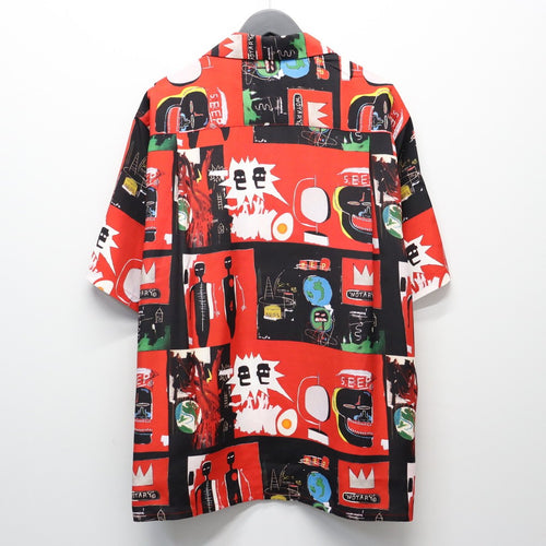 JEAN-MICHEL BASQUIAT | S/S HAWAIIAN SHIRT ( TYPE-2 ) #ONE [BASQUIAT-WM-HI26]