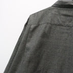 Micro Plaid Open Collar Shirt #Grey [SD26F-SH02]