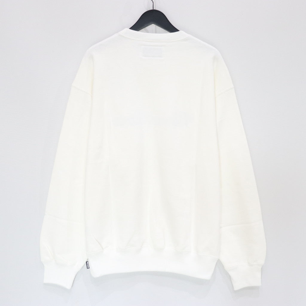 MIDDLE WEIGHT CREW NECK SWEAT SHIRT ( TYPE-1 ) #WHITE [25SS-WMC-SS23]