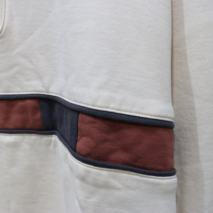 INLAY HALF ZIP SWEAT #NATURAL [C0517901]