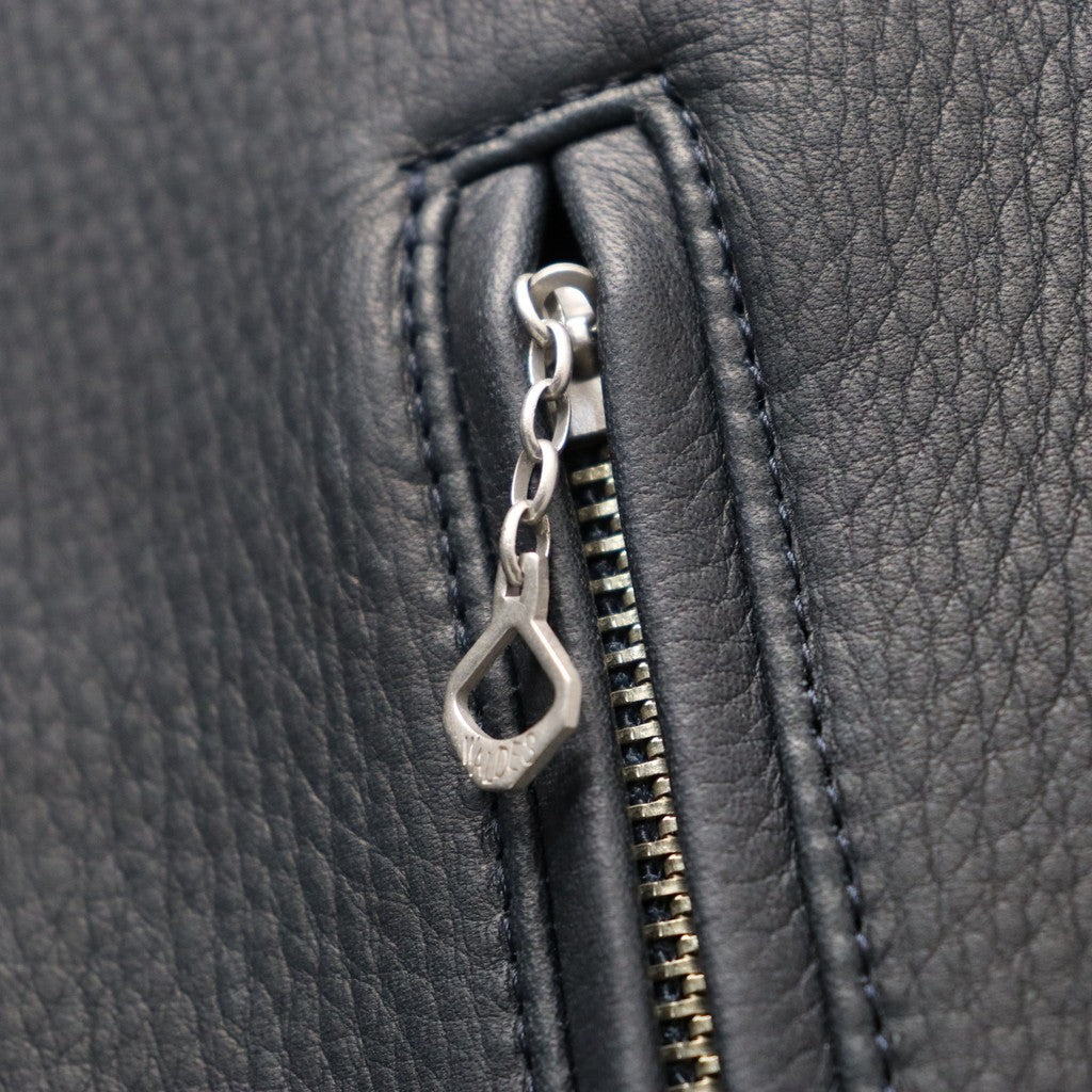 SINGLE RIDERS LEATHER JACKET ( TYPE-2 ) #D-BLUE [26SS-WMO-BL02]