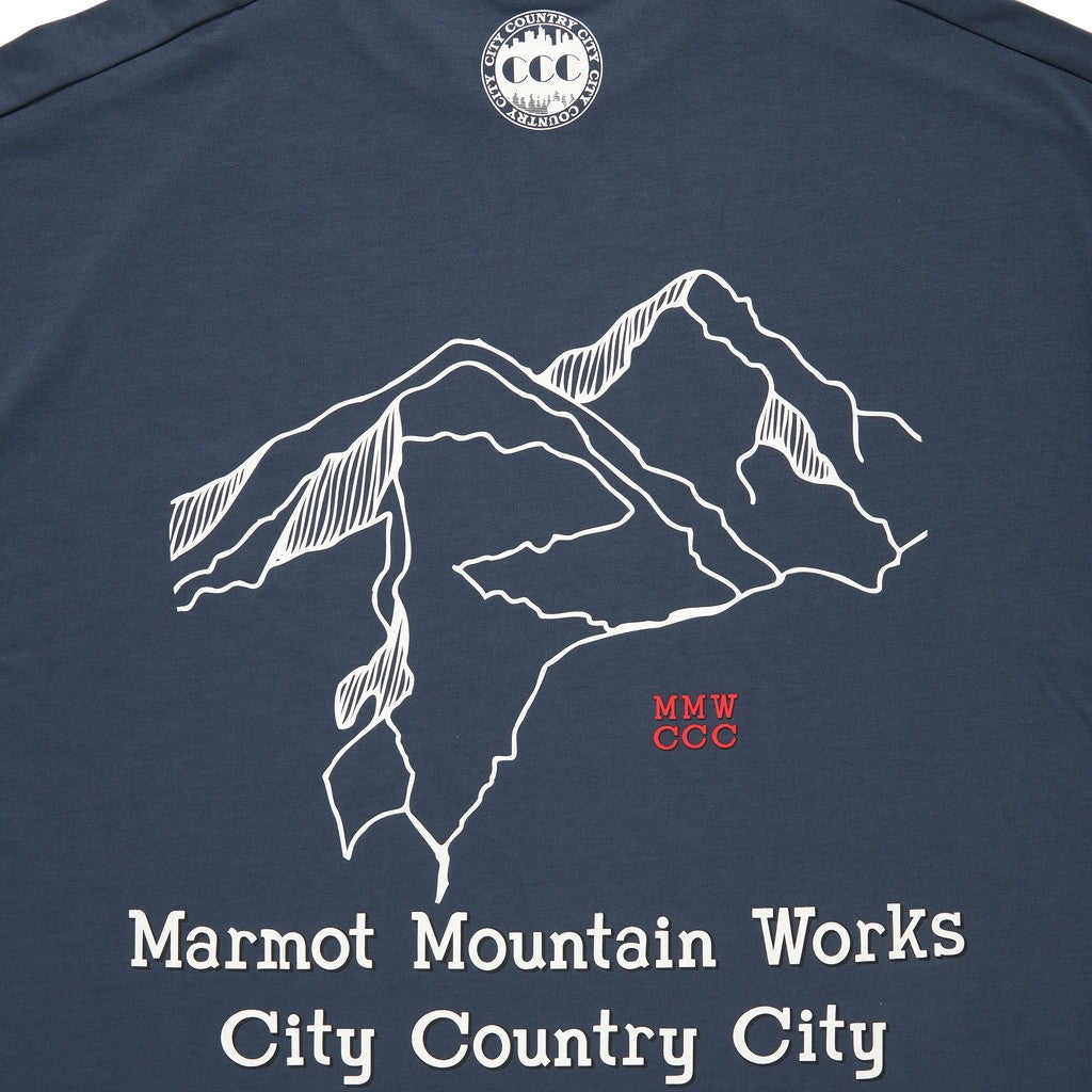 MARMOT | MMWCCC EVERYWHERE T-SHIRT_WORDS OF MOUNTAIN #BLUE [CCC-251C005]