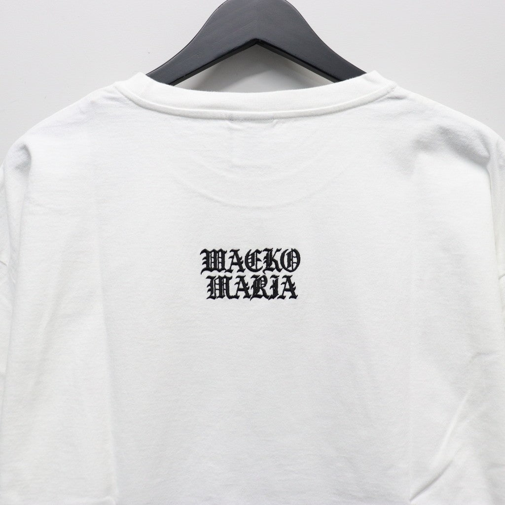 DEATH ROW RECORDS | WASHED HEAVY WEIGHT CREW NECK T-SHIRT #WHITE