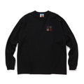 EMBROIDERED LOGO COTTON L/S T-SHIRT_CCCC #BLACK [CCC-251T003	]