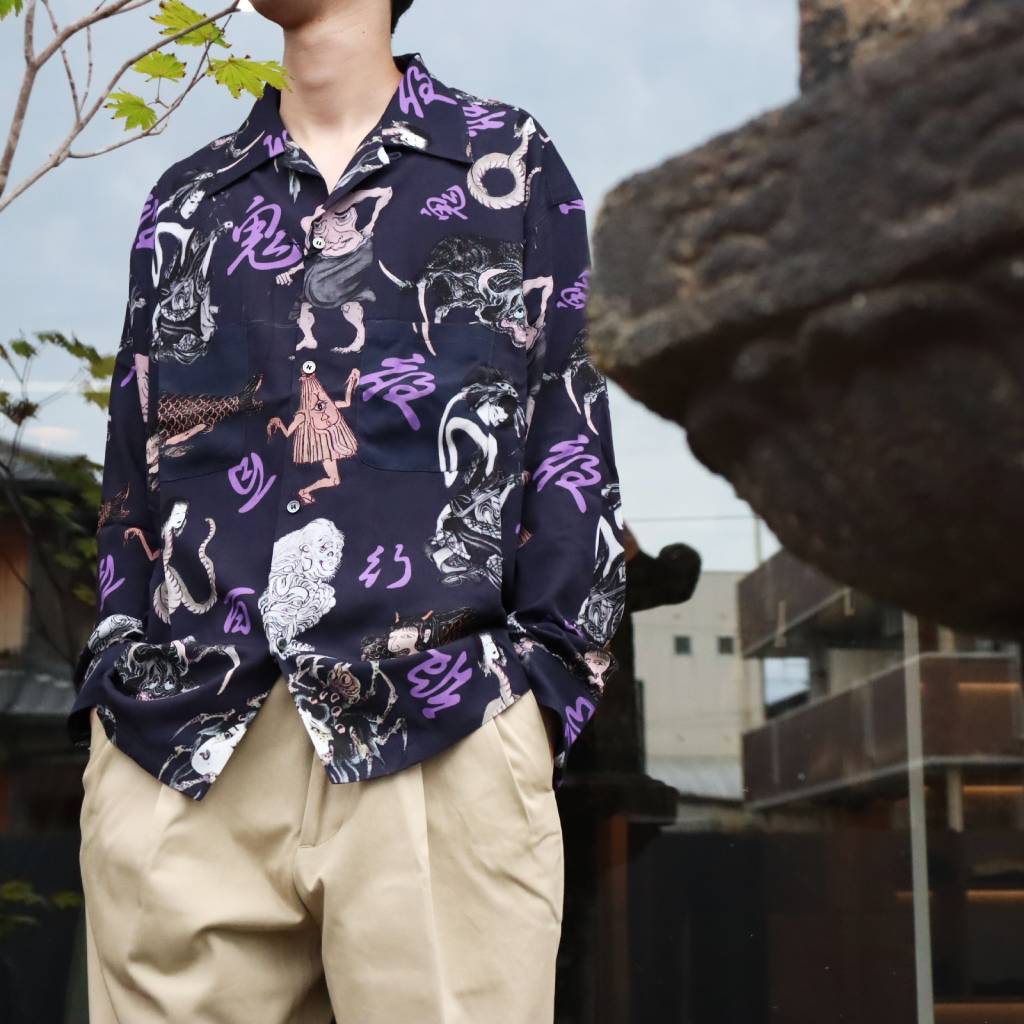 百鬼夜行 shirt L/S #Navy [BV-SH2600230]