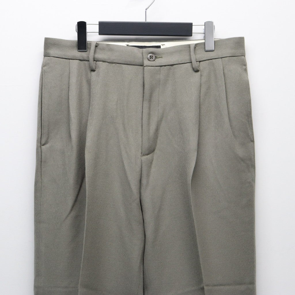 DOUBLE PLEATED CHINO TROUSERS ( TYPE-2 ) #GRAY [25FW-WMP-PT02