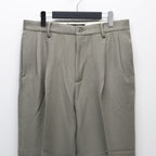 DOUBLE PLEATED CHINO TROUSERS ( TYPE-2 ) #GRAY [25FW-WMP-PT02]