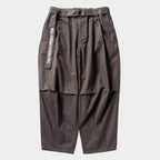 HERRINGBONE BALLOON PANTS #Charcoal [SS25-B06]