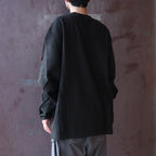 SIDE SEAM DBL KNIT LONG SLEEVE #BLACK [CES29CS22]