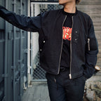 BARBARIAN FLIGHT JACKET #BLACK [RJ2501001]